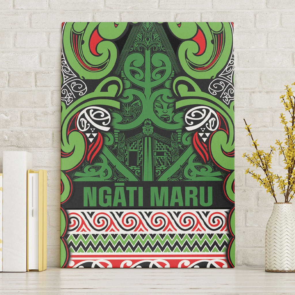 Aotearoa Iwi Ngati Maru Hauraki Canvas Wall Art Maori Wharenui House Tribal Pattern