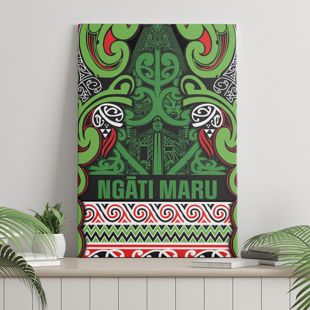 Aotearoa Iwi Ngati Maru Hauraki Canvas Wall Art Maori Wharenui House Tribal Pattern