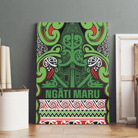 Aotearoa Iwi Ngati Maru Hauraki Canvas Wall Art Maori Wharenui House Tribal Pattern
