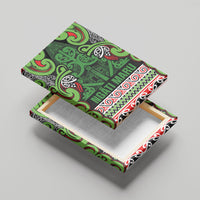 Aotearoa Iwi Ngati Maru Hauraki Canvas Wall Art Maori Wharenui House Tribal Pattern