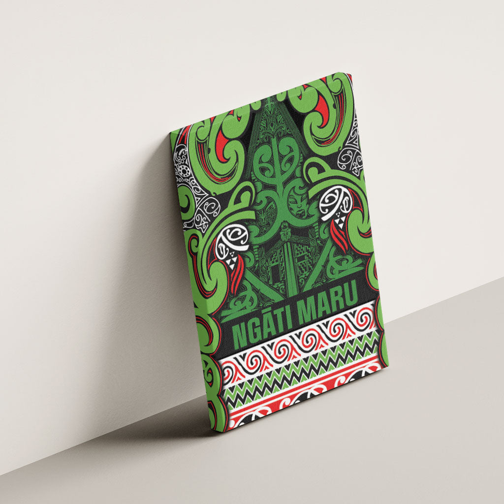 Aotearoa Iwi Ngati Maru Hauraki Canvas Wall Art Maori Wharenui House Tribal Pattern