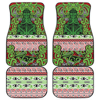 Aotearoa Iwi Ngati Maru Hauraki Car Mats Maori Wharenui House Tribal Pattern