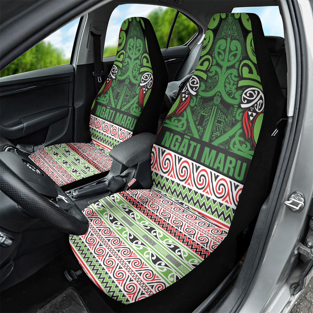 Aotearoa Iwi Ngati Maru Hauraki Car Seat Cover Maori Wharenui House Tribal Pattern