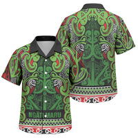 Aotearoa Iwi Ngati Maru Hauraki Family Matching Summer Maxi Dress and Hawaiian Shirt Maori Wharenui House Tribal Pattern