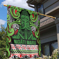 Aotearoa Iwi Ngati Maru Hauraki Garden Flag Maori Wharenui House Tribal Pattern