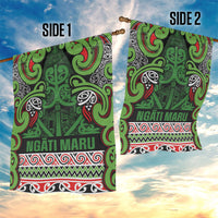 Aotearoa Iwi Ngati Maru Hauraki Garden Flag Maori Wharenui House Tribal Pattern