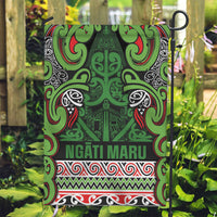 Aotearoa Iwi Ngati Maru Hauraki Garden Flag Maori Wharenui House Tribal Pattern