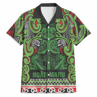 Aotearoa Iwi Ngati Maru Hauraki Hawaiian Shirt Maori Wharenui House Tribal Pattern