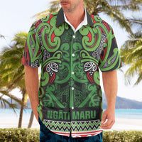 Aotearoa Iwi Ngati Maru Hauraki Hawaiian Shirt Maori Wharenui House Tribal Pattern