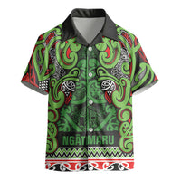 Aotearoa Iwi Ngati Maru Hauraki Kid Hawaiian Shirt Maori Wharenui House Tribal Pattern