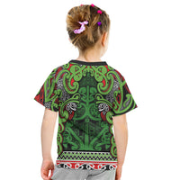Aotearoa Iwi Ngati Maru Hauraki Kid T Shirt Maori Wharenui House Tribal Pattern