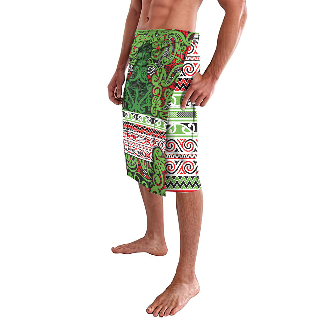 Aotearoa Iwi Ngati Maru Hauraki Lavalava Maori Wharenui House Tribal Pattern