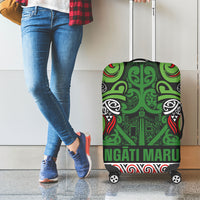 Aotearoa Iwi Ngati Maru Hauraki Luggage Cover Maori Wharenui House Tribal Pattern