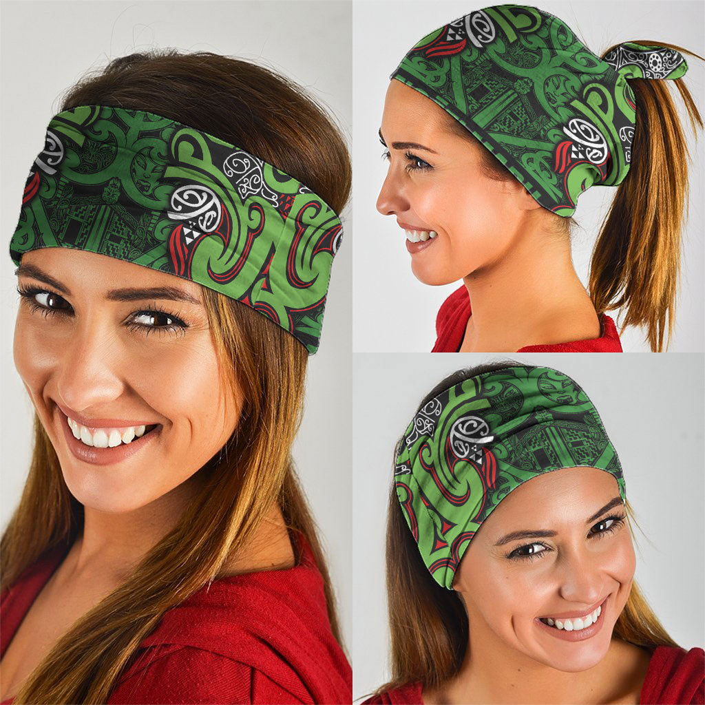 Aotearoa Iwi Ngati Maru Hauraki Neck Gaiter Maori Wharenui House Tribal Pattern