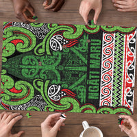 Aotearoa Iwi Ngati Maru Hauraki Puzzle Maori Wharenui House Tribal Pattern