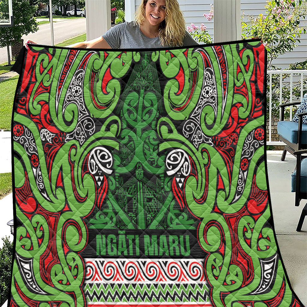 Aotearoa Iwi Ngati Maru Hauraki Quilt Maori Wharenui House Tribal Pattern