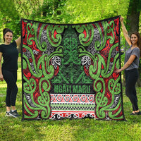 Aotearoa Iwi Ngati Maru Hauraki Quilt Maori Wharenui House Tribal Pattern