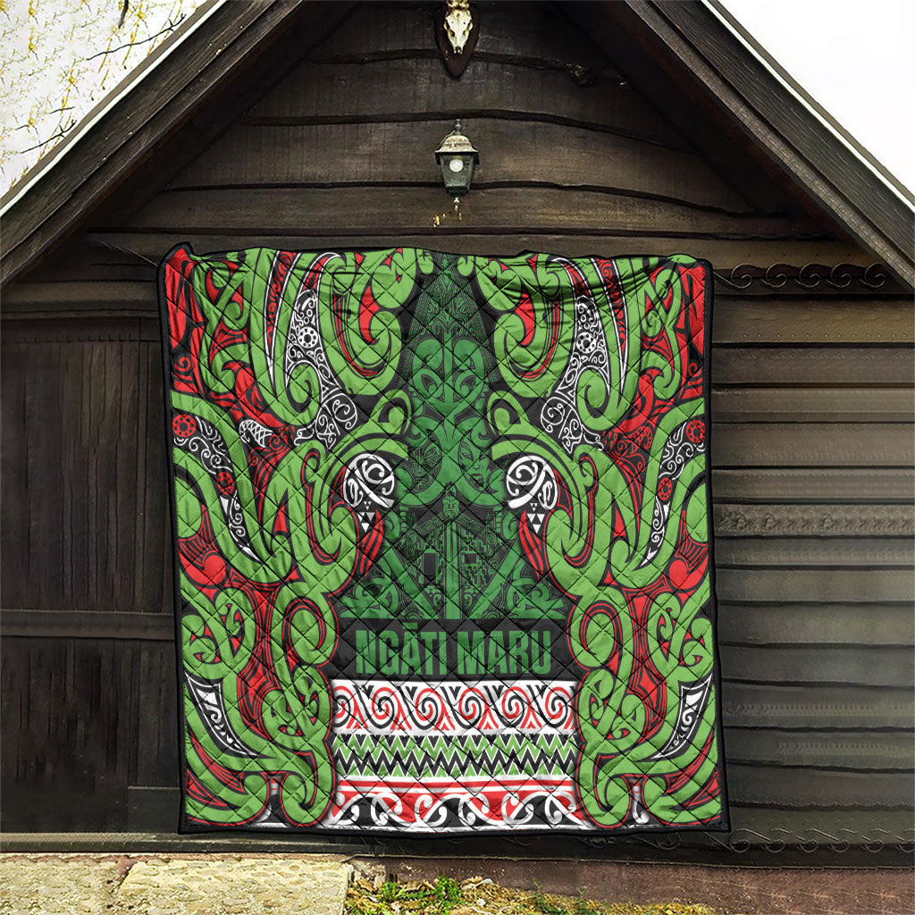 Aotearoa Iwi Ngati Maru Hauraki Quilt Maori Wharenui House Tribal Pattern