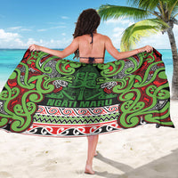 Aotearoa Iwi Ngati Maru Hauraki Sarong Maori Wharenui House Tribal Pattern