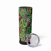 Aotearoa Iwi Ngati Maru Hauraki Skinny Tumbler Maori Wharenui House Tribal Pattern