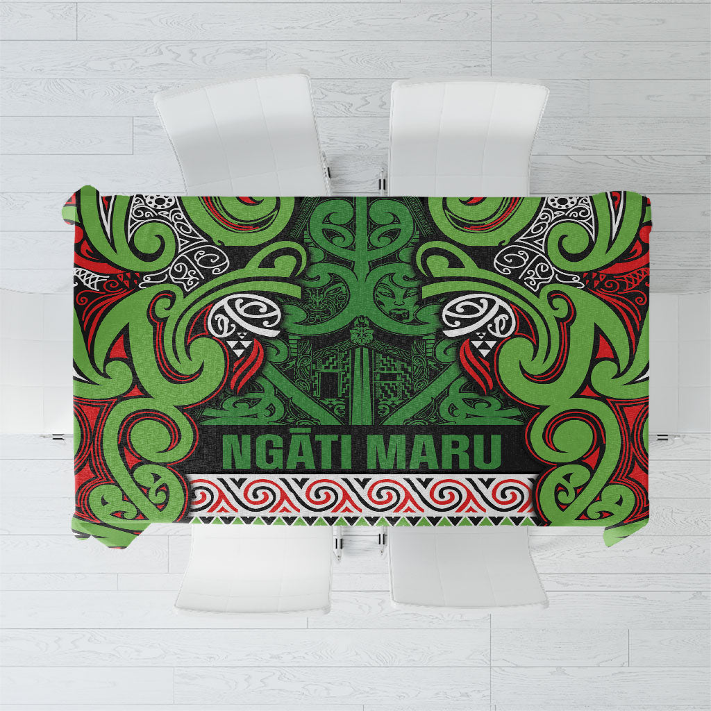 Aotearoa Iwi Ngati Maru Hauraki Tablecloth Maori Wharenui House Tribal Pattern