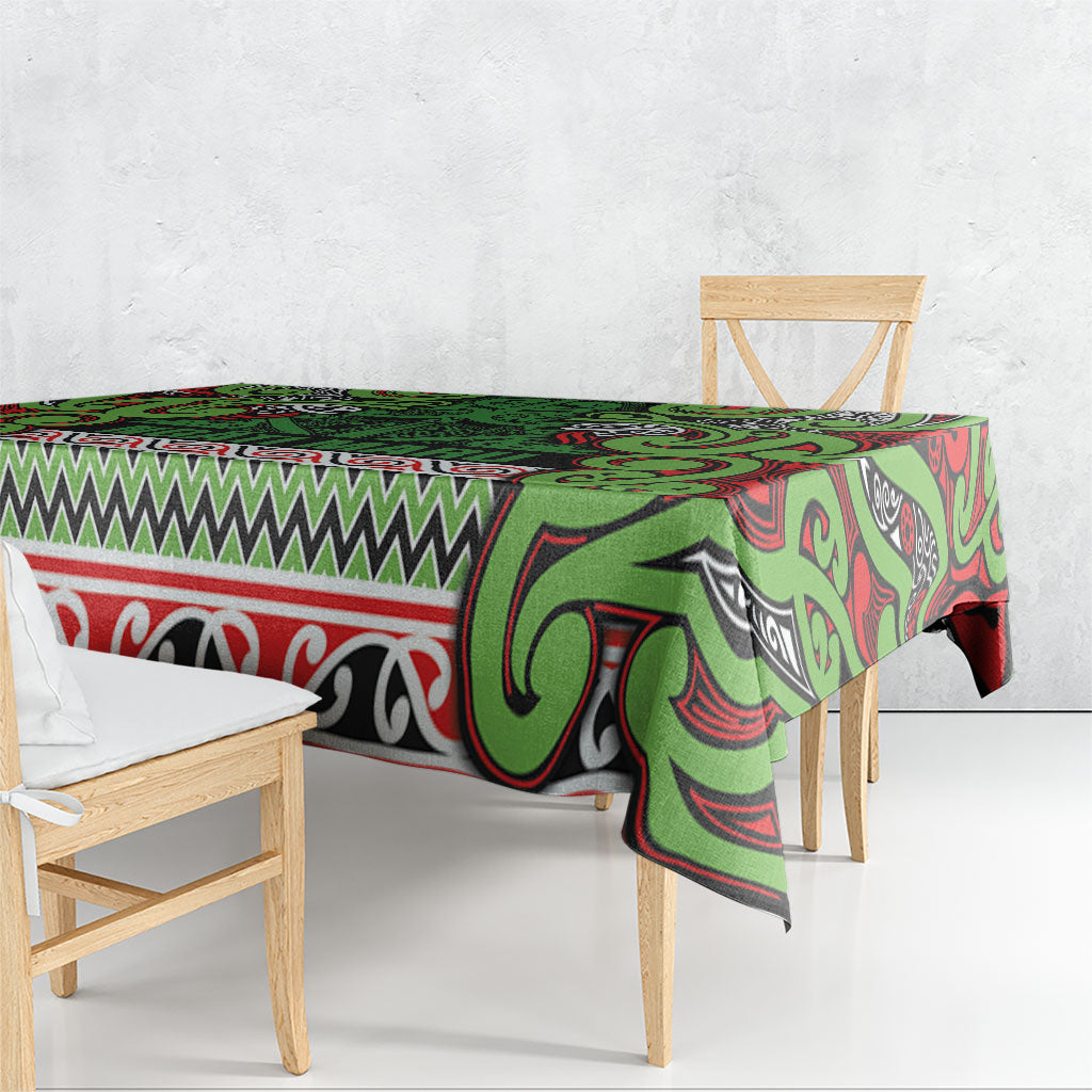 Aotearoa Iwi Ngati Maru Hauraki Tablecloth Maori Wharenui House Tribal Pattern