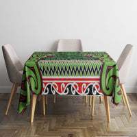 Aotearoa Iwi Ngati Maru Hauraki Tablecloth Maori Wharenui House Tribal Pattern