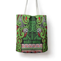 Aotearoa Iwi Ngati Maru Hauraki Tote Bag Maori Wharenui House Tribal Pattern