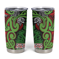 Aotearoa Iwi Ngati Maru Hauraki Tumbler Cup Maori Wharenui House Tribal Pattern