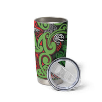 Aotearoa Iwi Ngati Maru Hauraki Tumbler Cup Maori Wharenui House Tribal Pattern