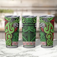 Aotearoa Iwi Ngati Maru Hauraki Tumbler Cup Maori Wharenui House Tribal Pattern