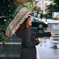 Aotearoa Iwi Ngati Maru Hauraki Umbrella Maori Wharenui House Tribal Pattern