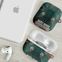 Aotearoa Iwi Ngāti Maru Taranaki AirPods Case Maori Wharenui House Tribal Pattern