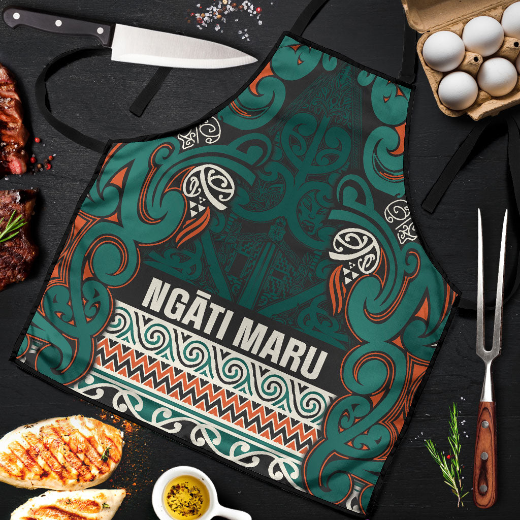 Aotearoa Iwi Ngāti Maru Taranaki Apron Maori Wharenui House Tribal Pattern