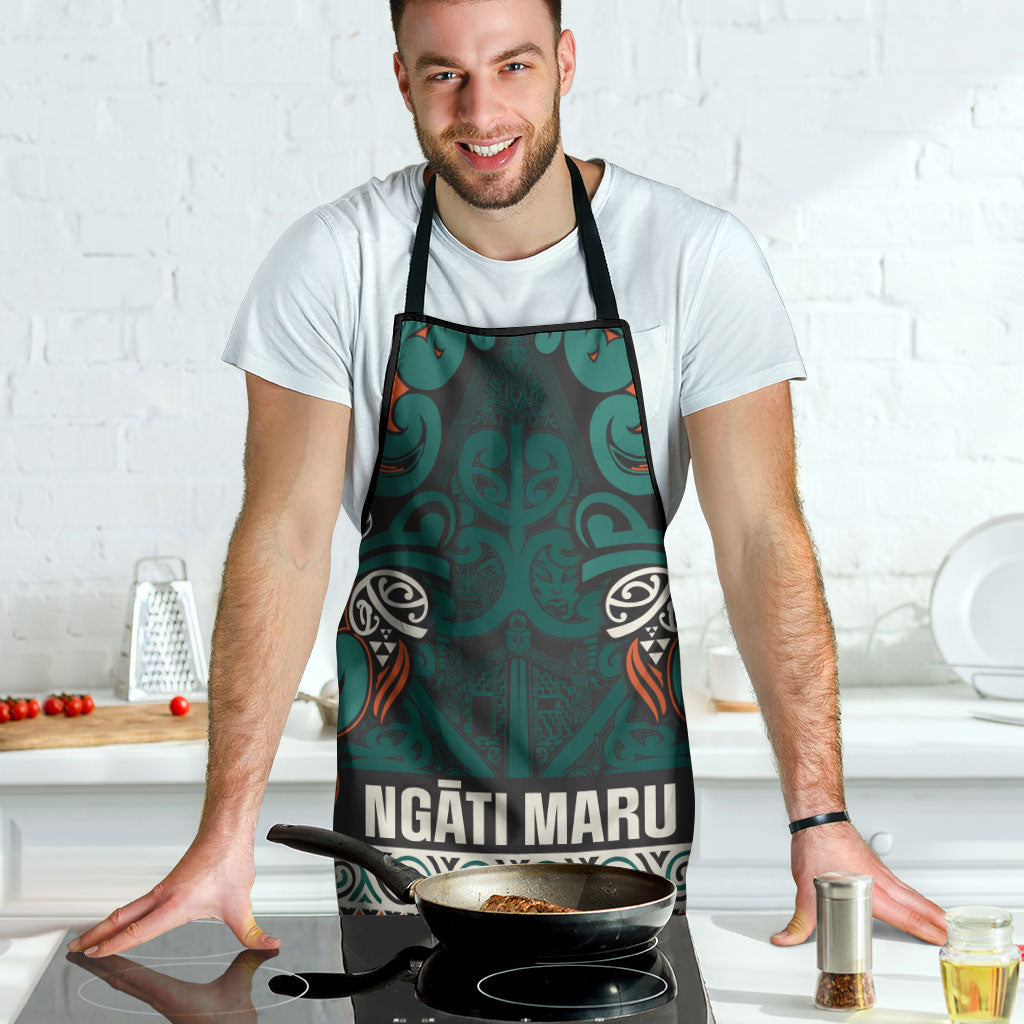 Aotearoa Iwi Ngāti Maru Taranaki Apron Maori Wharenui House Tribal Pattern