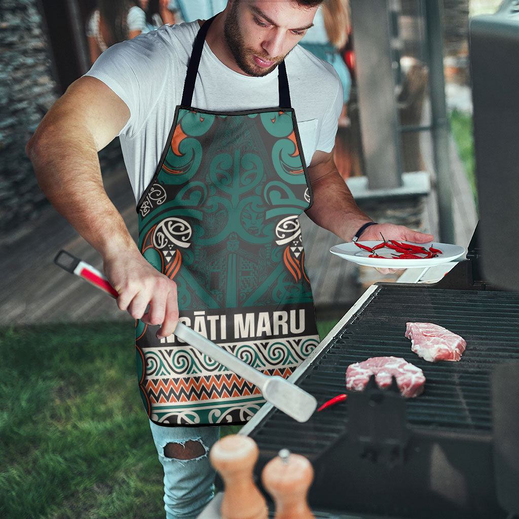 Aotearoa Iwi Ngāti Maru Taranaki Apron Maori Wharenui House Tribal Pattern