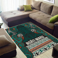 Aotearoa Iwi Ngāti Maru Taranaki Area Rug Maori Wharenui House Tribal Pattern