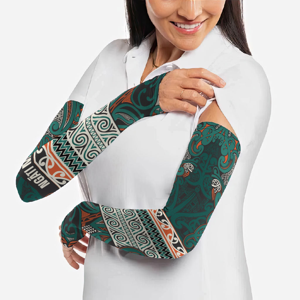 Aotearoa Iwi Ngāti Maru Taranaki Arm Sleeves Maori Wharenui House Tribal Pattern