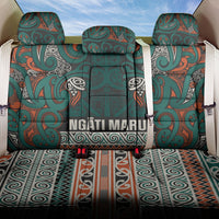 Aotearoa Iwi Ngāti Maru Taranaki Back Car Seat Cover Maori Wharenui House Tribal Pattern