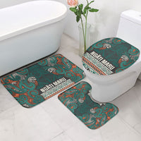 Aotearoa Iwi Ngāti Maru Taranaki Bathroom Set Maori Wharenui House Tribal Pattern