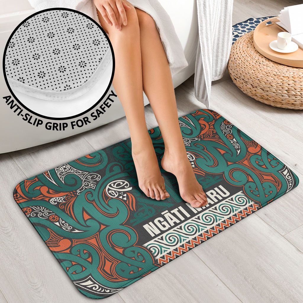 Aotearoa Iwi Ngāti Maru Taranaki Bathroom Set Maori Wharenui House Tribal Pattern