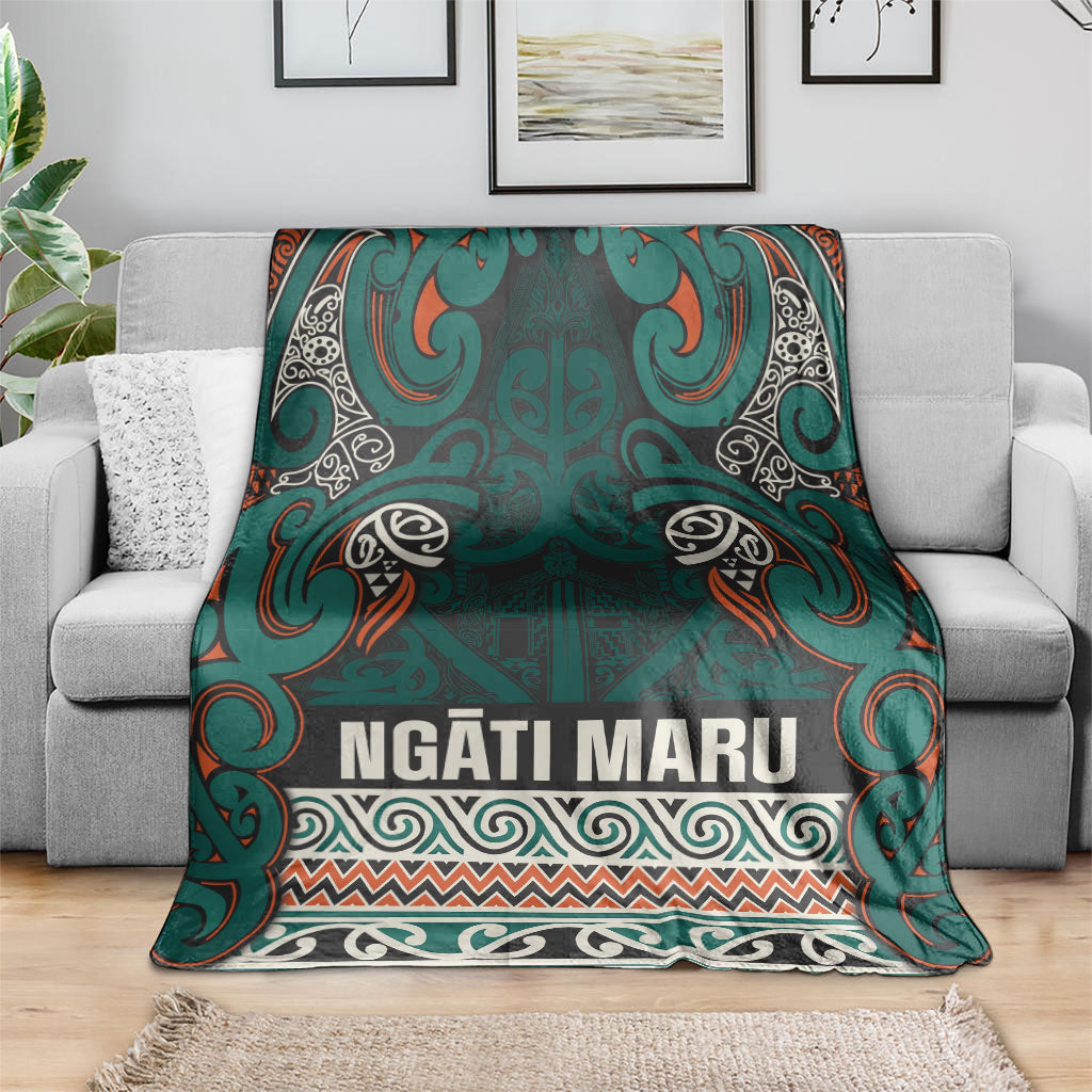 Aotearoa Iwi Ngāti Maru Taranaki Blanket Maori Wharenui House Tribal Pattern