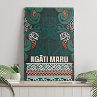 Aotearoa Iwi Ngāti Maru Taranaki Canvas Wall Art Maori Wharenui House Tribal Pattern