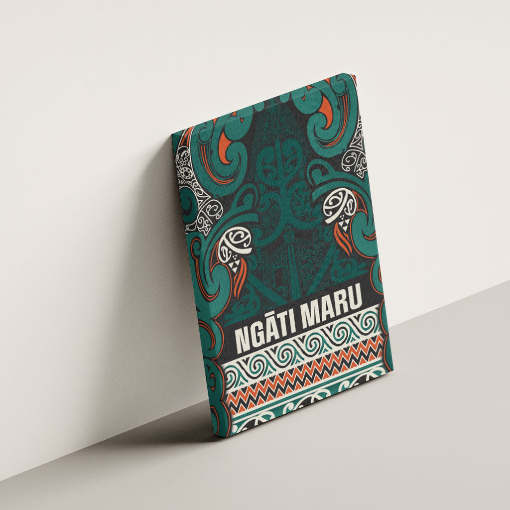 Aotearoa Iwi Ngāti Maru Taranaki Canvas Wall Art Maori Wharenui House Tribal Pattern