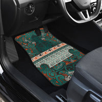 Aotearoa Iwi Ngāti Maru Taranaki Car Mats Maori Wharenui House Tribal Pattern