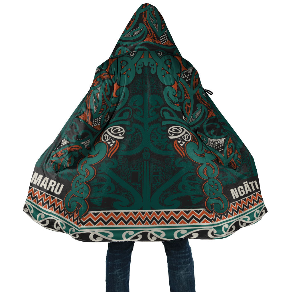 Aotearoa Iwi Ngāti Maru Taranaki Cloak Maori Wharenui House Tribal Pattern LT9 Unisex Deep Teal - Polynesian Pride
