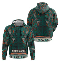 Aotearoa Iwi Ngāti Maru Taranaki Hoodie Maori Wharenui House Tribal Pattern