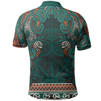 Aotearoa Iwi Ngāti Maru Taranaki Polo Shirt Maori Wharenui House Tribal Pattern