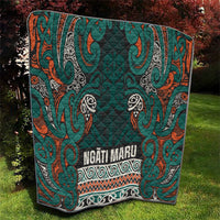 Aotearoa Iwi Ngāti Maru Taranaki Quilt Maori Wharenui House Tribal Pattern