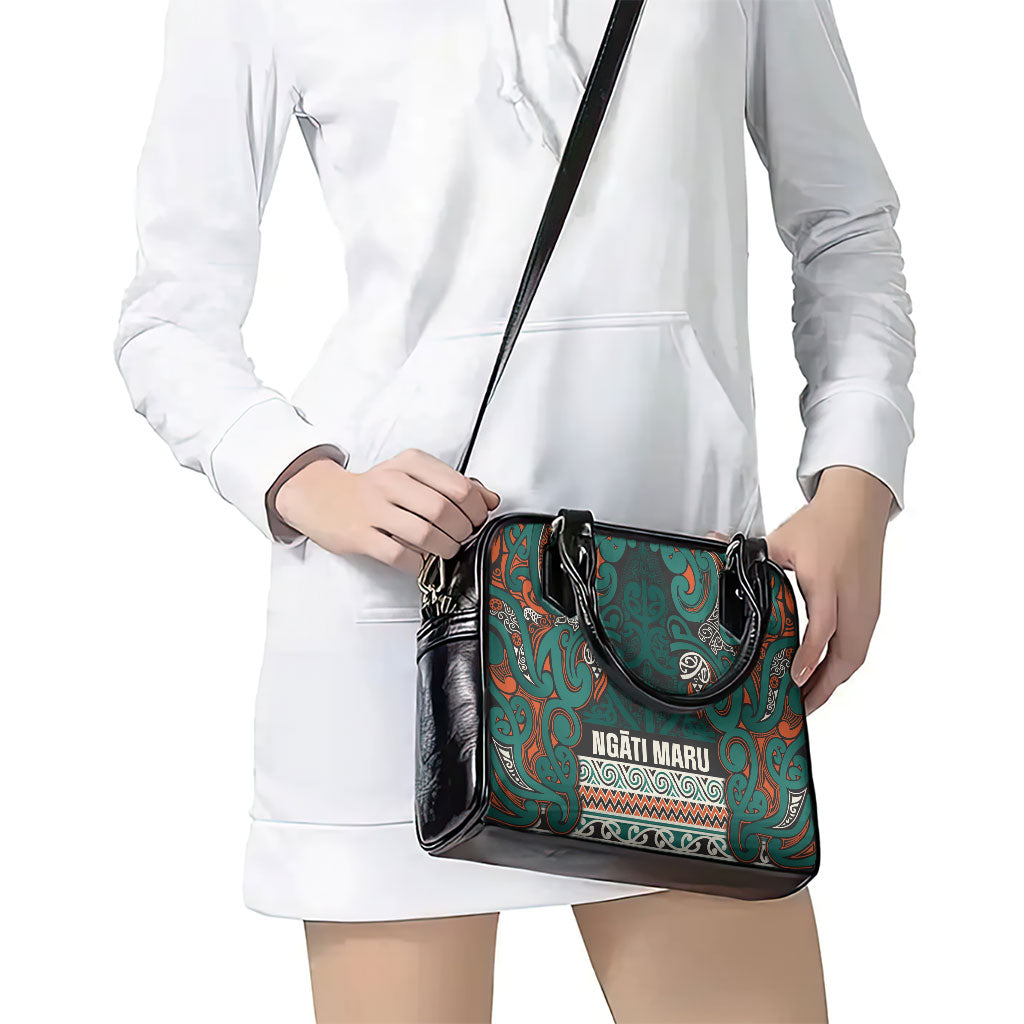 Aotearoa Iwi Ngāti Maru Taranaki Shoulder Handbag Maori Wharenui House Tribal Pattern